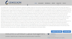 Desktop Screenshot of lemelsoncapital.com